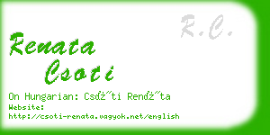 renata csoti business card